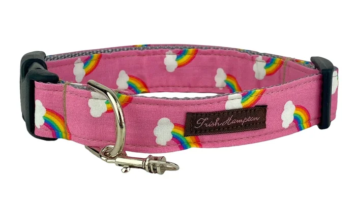 Pink Rainbow Dog Collar – 1022
