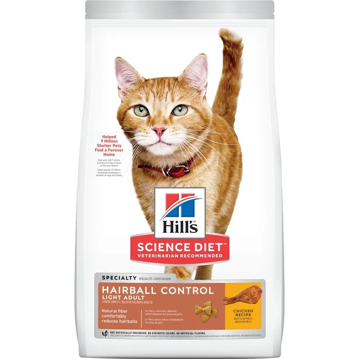 *(Please Use By 2026-03-31)* Dry Cat Food – SPECIALTY – Hairball Control – Light Adult – Chicken Recipe – 15.5 Lb