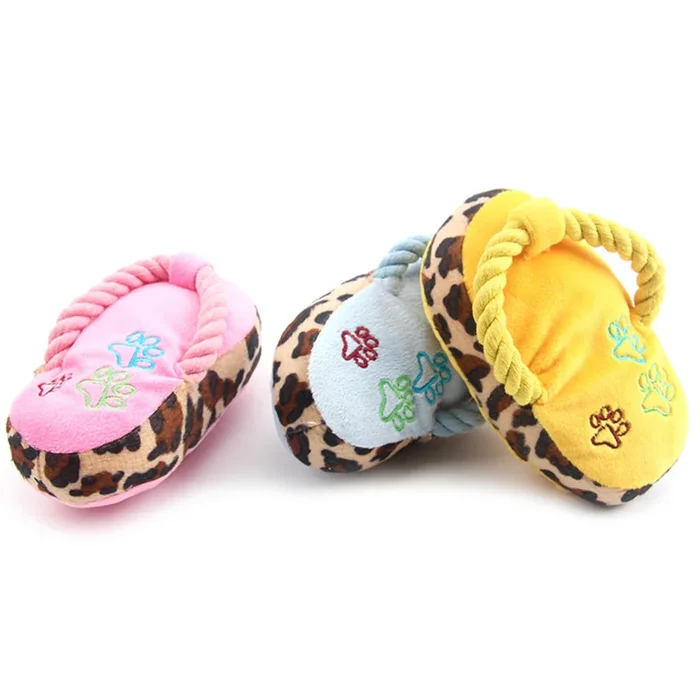 Plush Dog Toys – Slippers Shape