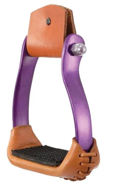 Polished Aluminum Barrel Racer Stirrups