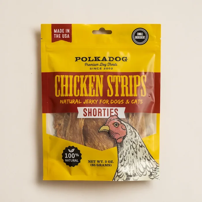 Polkadog Pouch – Chicken Strip Jerky Shorties