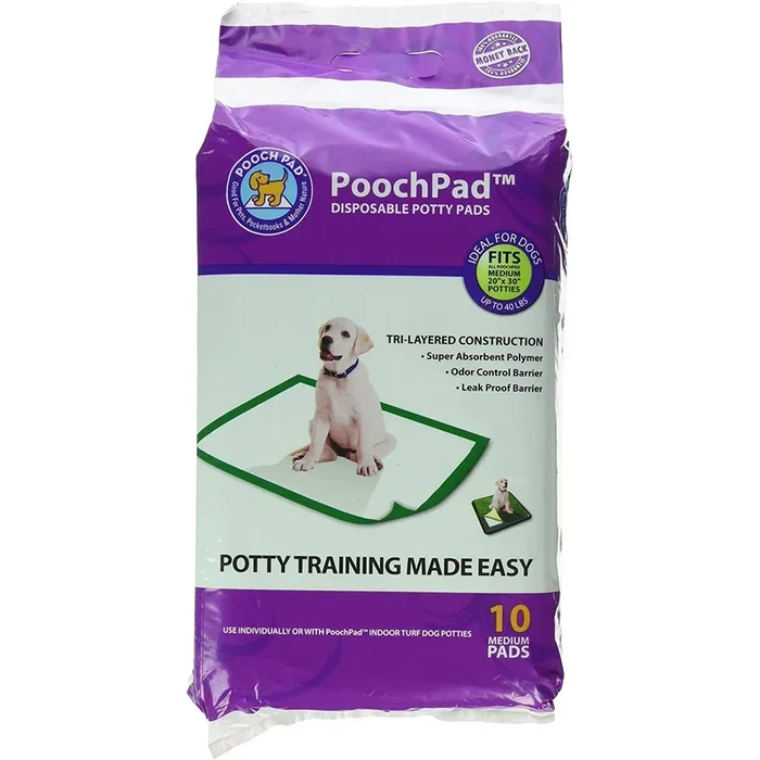 PoochPads Disposable Potty Pad Med 18″ x 28″ 10-Pack