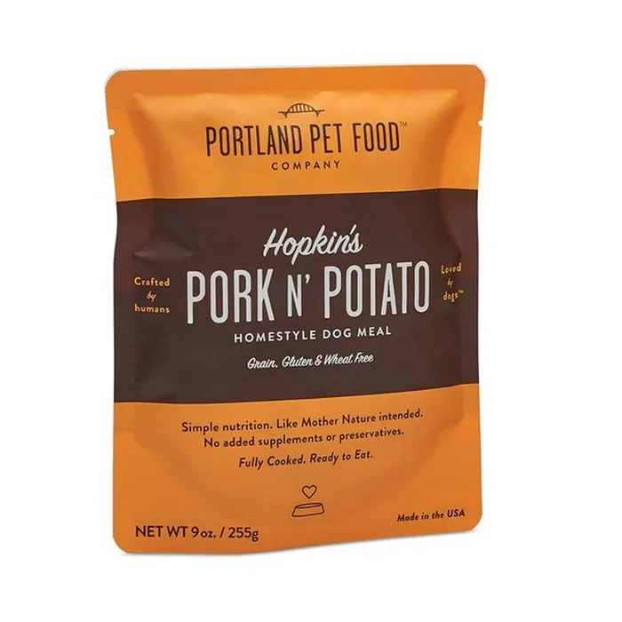 Portland Pet Hopkins’ Pork N’ Potato Meal Pouch Dog Treats 9oz