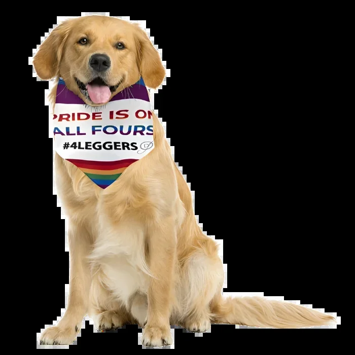 Pride is on All Fours #4Leggers Bandana by Dog Fashion Living