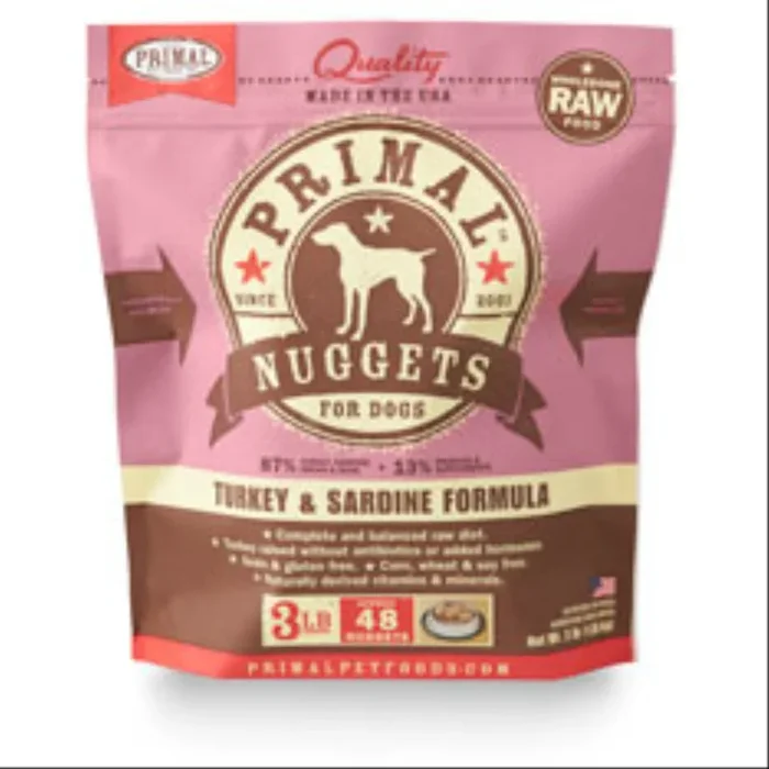 Primal – Dog Turkey & Sardine Nuggets