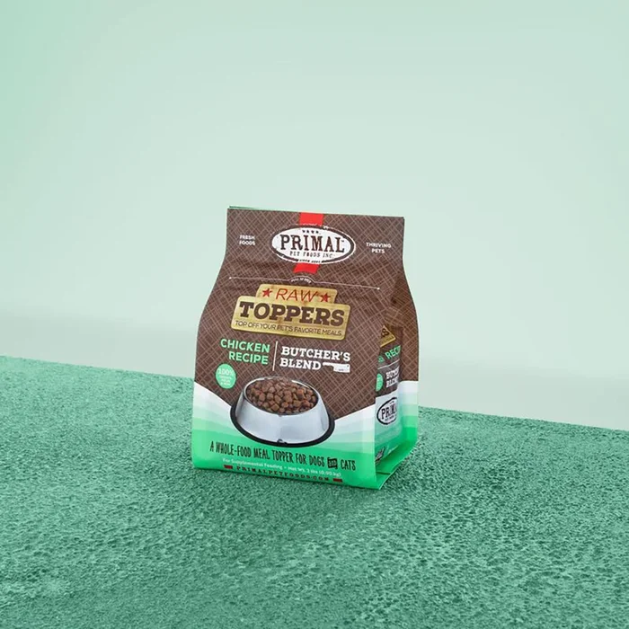 Primal Butcher’s Blend Raw Toppers Chicken Formula Cat & Dog Food 2lb