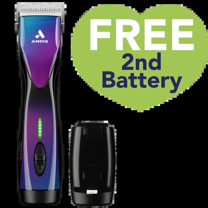 Pulse ZR II Purple Galaxy Limited Edition Clipper with Free Second Battery by Andis