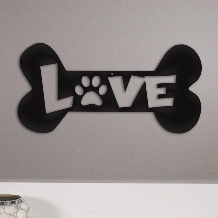 Puppy Love – Metal Wall Art/Décor
