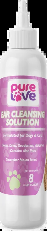 Pure Love Ear Cleaning Solution II-Cucumber Scent for Dogs and Cats