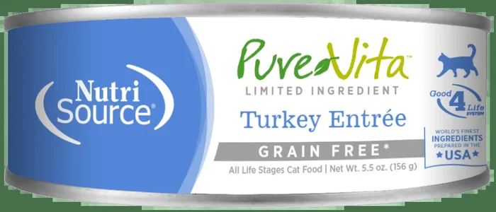 PureVita™ Turkey Entrée Wet Cat Food, 5.5-oz Case of 12