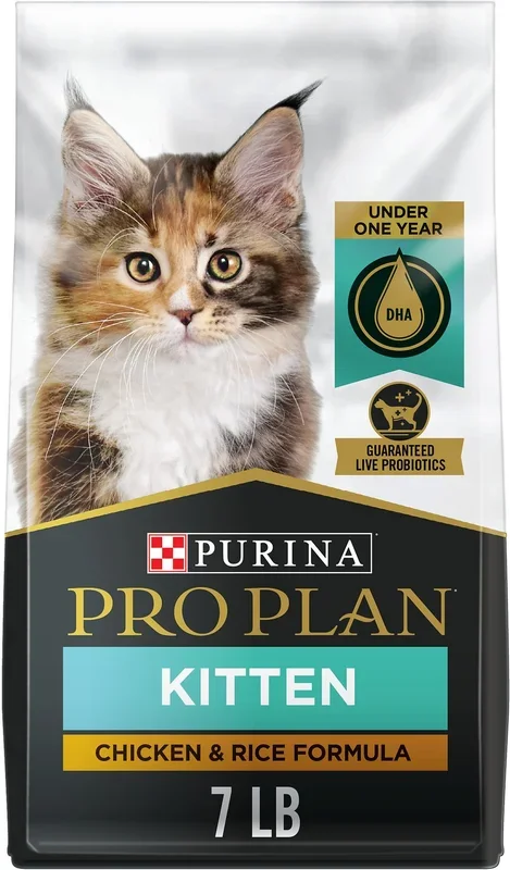 Purina Pro Plan – All Breeds, Kitten Chicken & Rice Recipe Dry Cat Food