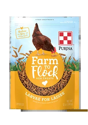 Purina® Farm to Flock® Larvae for Ladies™ Hen Treats