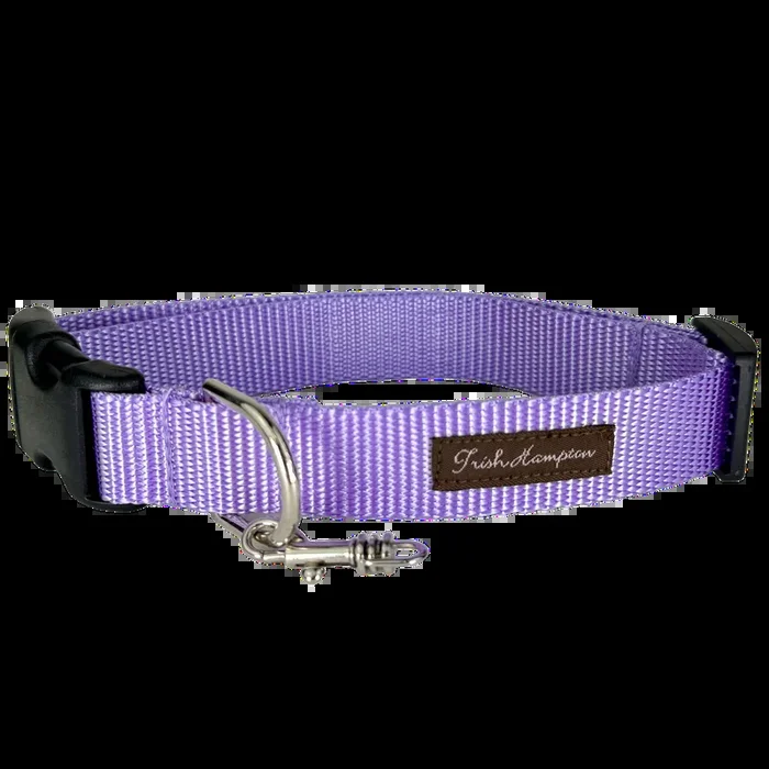 Purple Lilac Nylon Webbing Dog Collar – 805