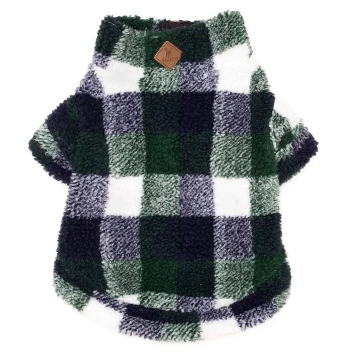Quarter Zip Pullover – Green & Navy