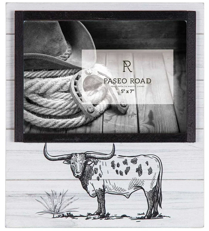 Ranch Life Steer Picture Frame, 5″ x 7″
