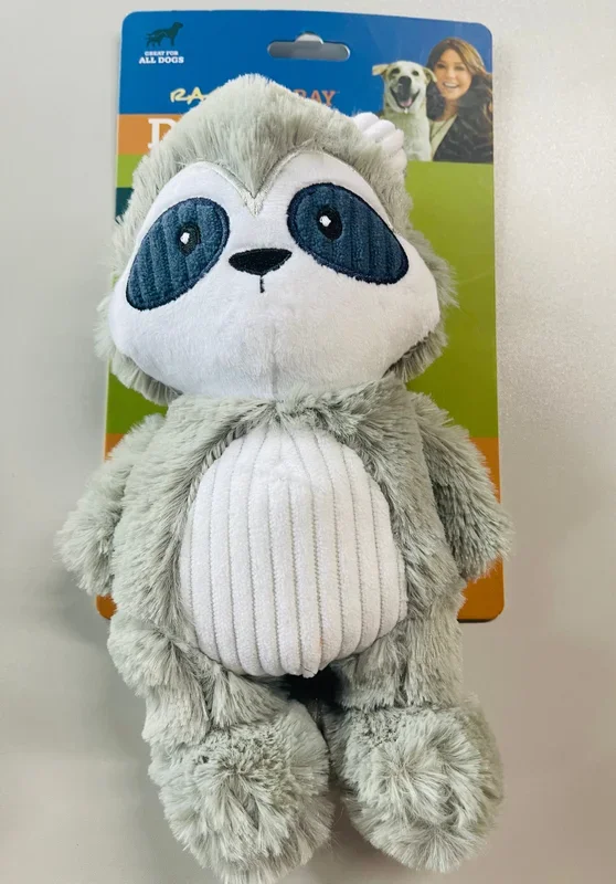 ratchet ray dog toy squeak all breeds raccoon