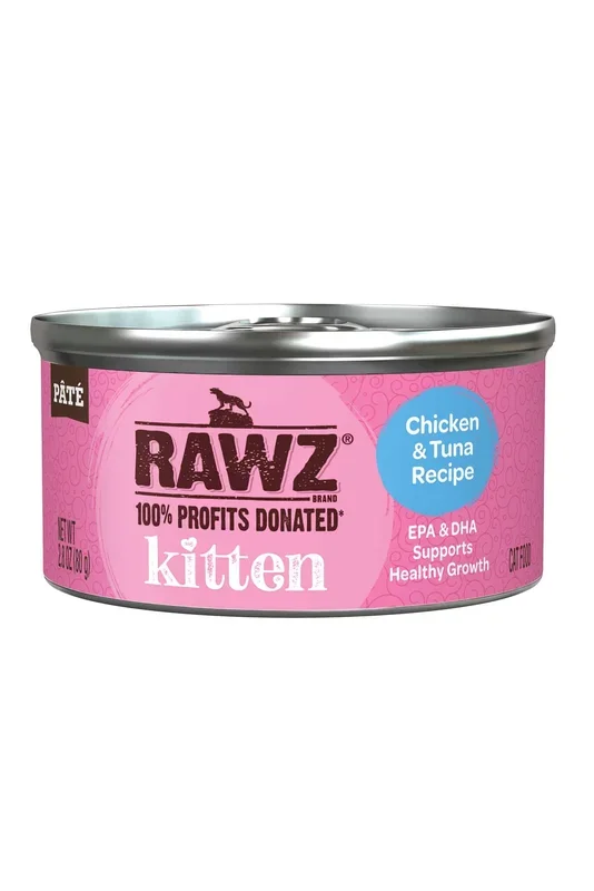Rawz Chicken and Tuna Pate Wet Kitten Food