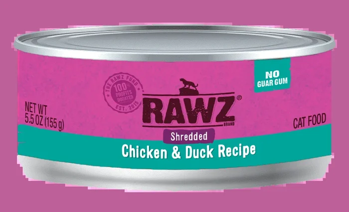 RAWZ® Shredded Chicken & Duck Cat Food Recipe