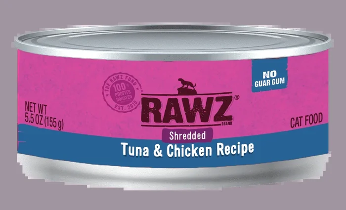 RAWZ® Shredded Tuna & Chicken Cat Food Recipe