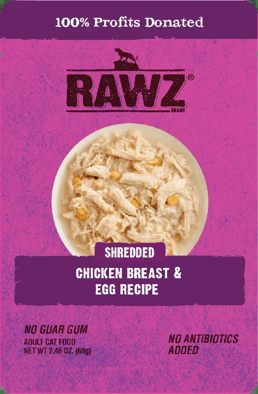 Rawz Shredded Chicken Breast & Egg Cat Wet Food Recipe