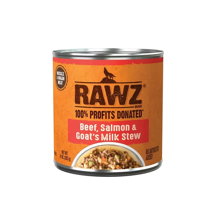 Rawz Stew – Beef, Salmon & Goat’s Milk Dog Wet Food