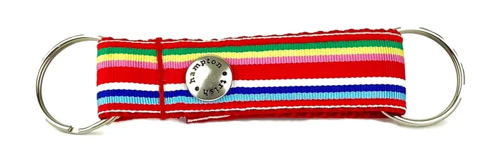 Red Multi Stripe Snappy Keychain – 768