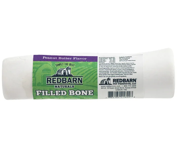 Redbarn – Peanut Butter Filled Bone Dog Treat