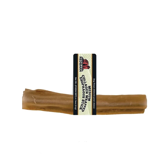 Redbarn Collagen Wrapped Esophagus Stick, Dog Chew