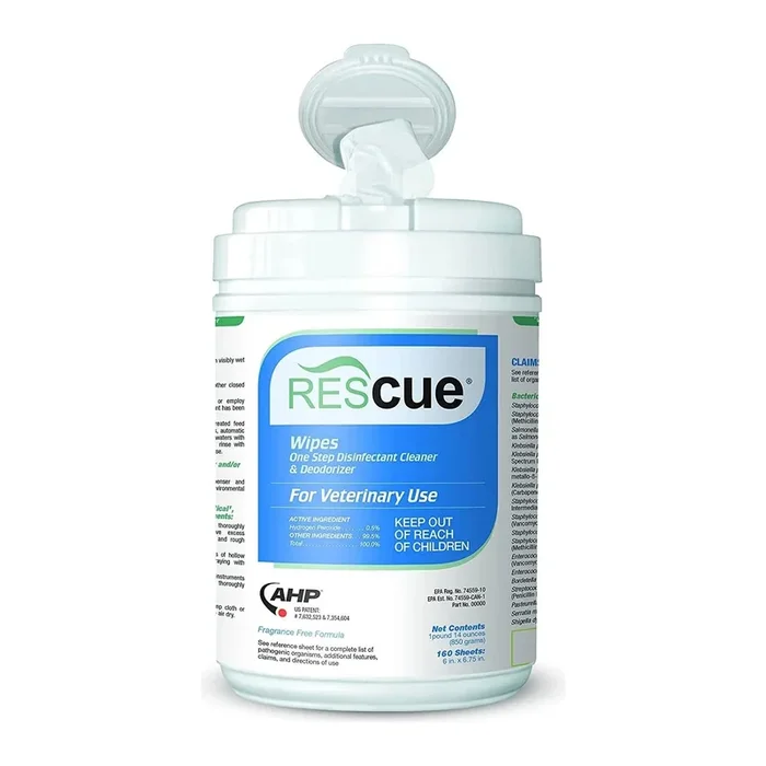 Rescue One-Step Disinfectant Cleaner & Deodorizer Wipes 160CT