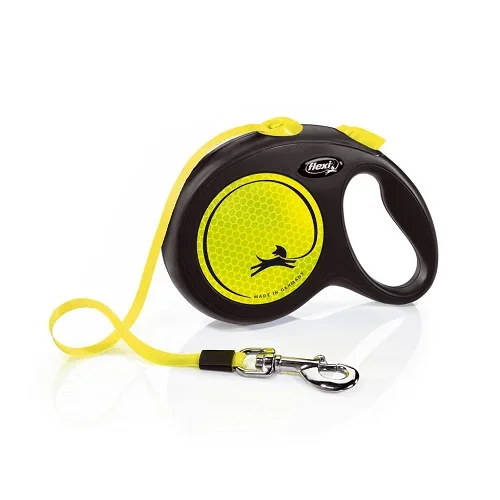 Retractable Leash – New Neon – L Tape 16 ft/5 m