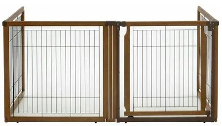 Richell 3-in-1 Convertible Elite Pet Gate, 4-Panel