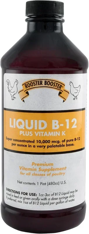Rooster Booster Liquid B-12 Vitamin Super Conc 16 Oz