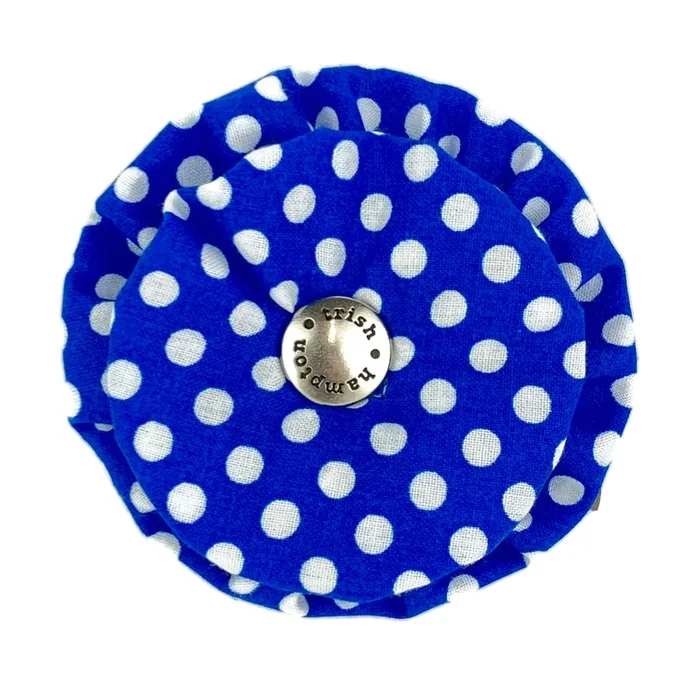 Royal Blue/White Dot Dog Blossom – 921