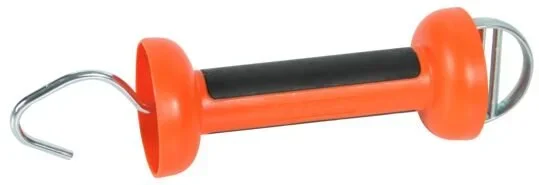Rubber Grip Electric Fence Gate Handle, Wire/Rope, UV-Stabilized with Overstretch Protection