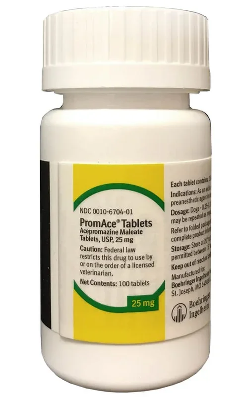 Rx PromAce (acepromazine maleate) Tablets for Horses, Dogs, & Cats