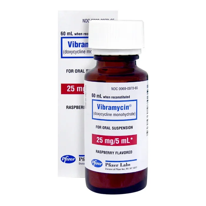 Rx Vibramycin (doxycycline) Oral Suspension, 25mg/5mL, 60mL