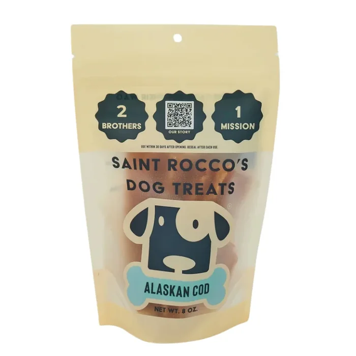 SAINT ROCCO’S DOG TREATS Alaskan Cod Treats 8oz
