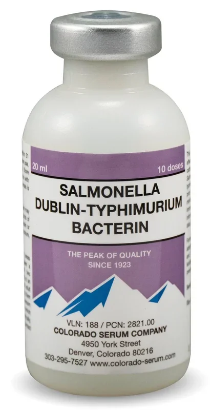 Salmonella Dublin-Typhimurium Bacterin Cattle Vaccine