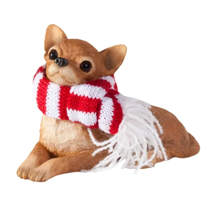 Sandicast – Ornament Chihuahua Tan Lying