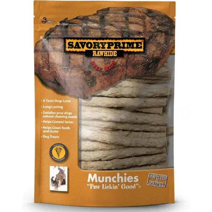 Savory Prime Rawhide Munchies Sticks 5″ Dog Treats