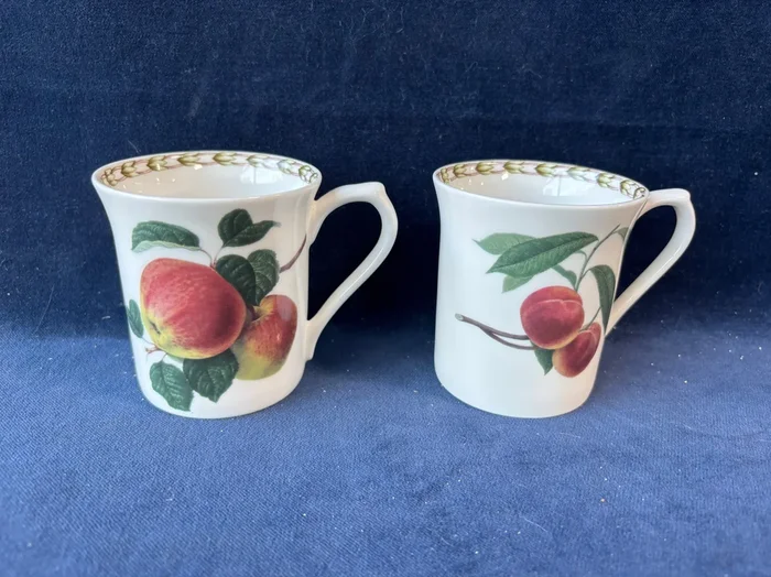 Set Of 2 Queens Fine China Hookers Fruit Mugs