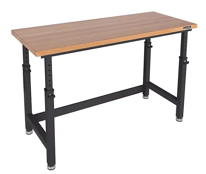 Seville Classics® UltraHD® Height Adjustable Workbench, 60″ W x 24″ D x 28.5-42″H