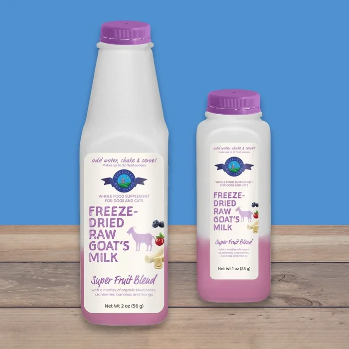Shepherd Boy Farms Freeze-Dried Raw Goat’s Milk Super Fruit Blend For Dogs & Cats