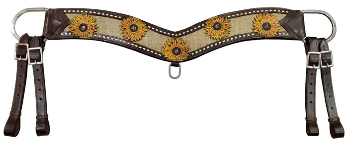 Showman Hand Painted Sunflower Tripping Collar