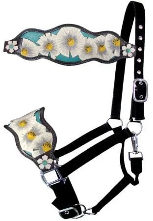 Showman Poppy Flower Bronc Nose Halter