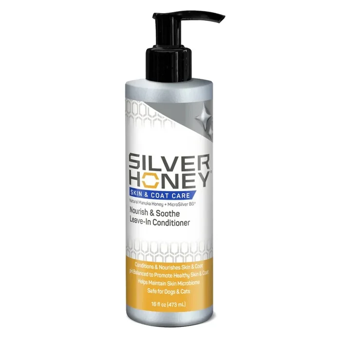 Silver Honey Skin & Coat Care Nourish & Soothe Leave-In Conditioner for Dogs & Cats, 16 oz