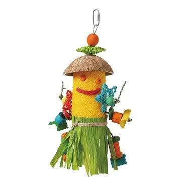 SMART.PLAY – Enrichment Parrot Toy – Loofah Man