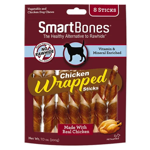 SmartBones Chicken Wrapped Sticks- Regular Dog Chews
