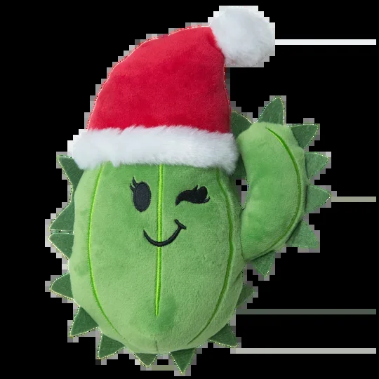 Snugarooz Holiday Cactus With Santa Hat