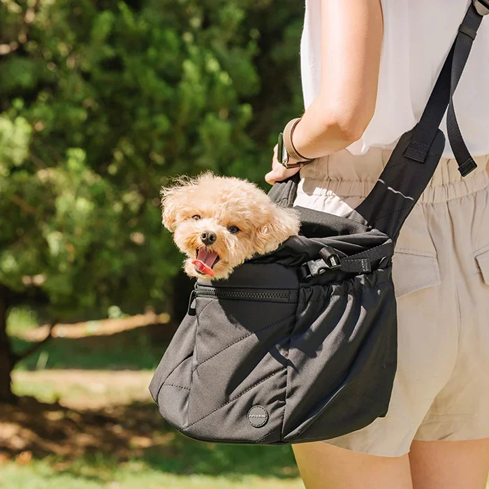 Snuggle Petite Pet Carrier | For Small Dogs & Cats: Black